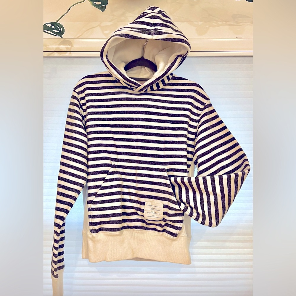 THOM BROWNE. Striped Pullover Hoodie